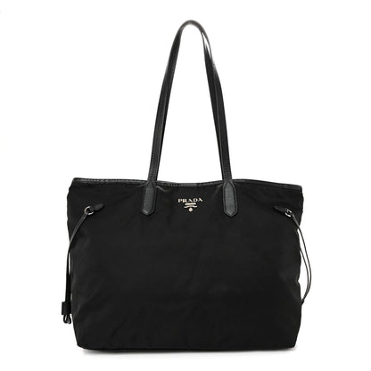 Prada Tessuto Nylon Saffiano Shopping Tote Black 1 of 12