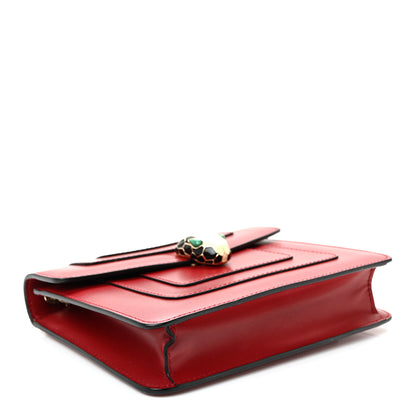 Bulgari Calfskin Serpenti Forever Crossbody Bag Red 5 of 10