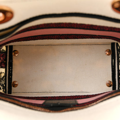 Christian Dior Canvas Florilegio Embroidered Medium Lady D-Lite White Multicolor 5 of 15