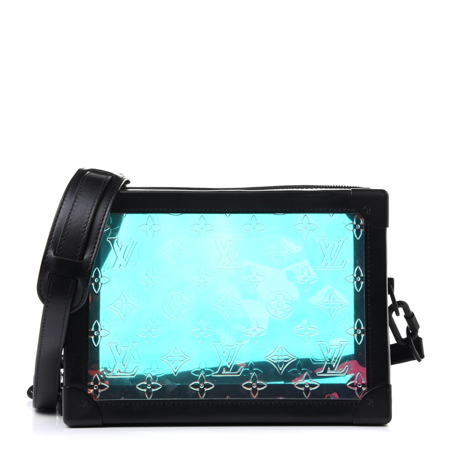 Louis Vuitton Calfskin PVC Monogram Solar Ray Soft Trunk Iridescent Prism Black 1 of 9