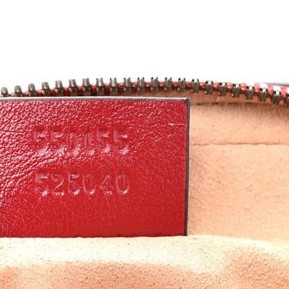 Gucci Azalea Calfskin Matelasse Diagonal Tall GG Marmont Crossbody Bag Romantic Cerise 8 of 11