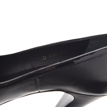 Chanel Lambskin Patent Bow Cap Toe Pumps 36.5 Black 11 of 12