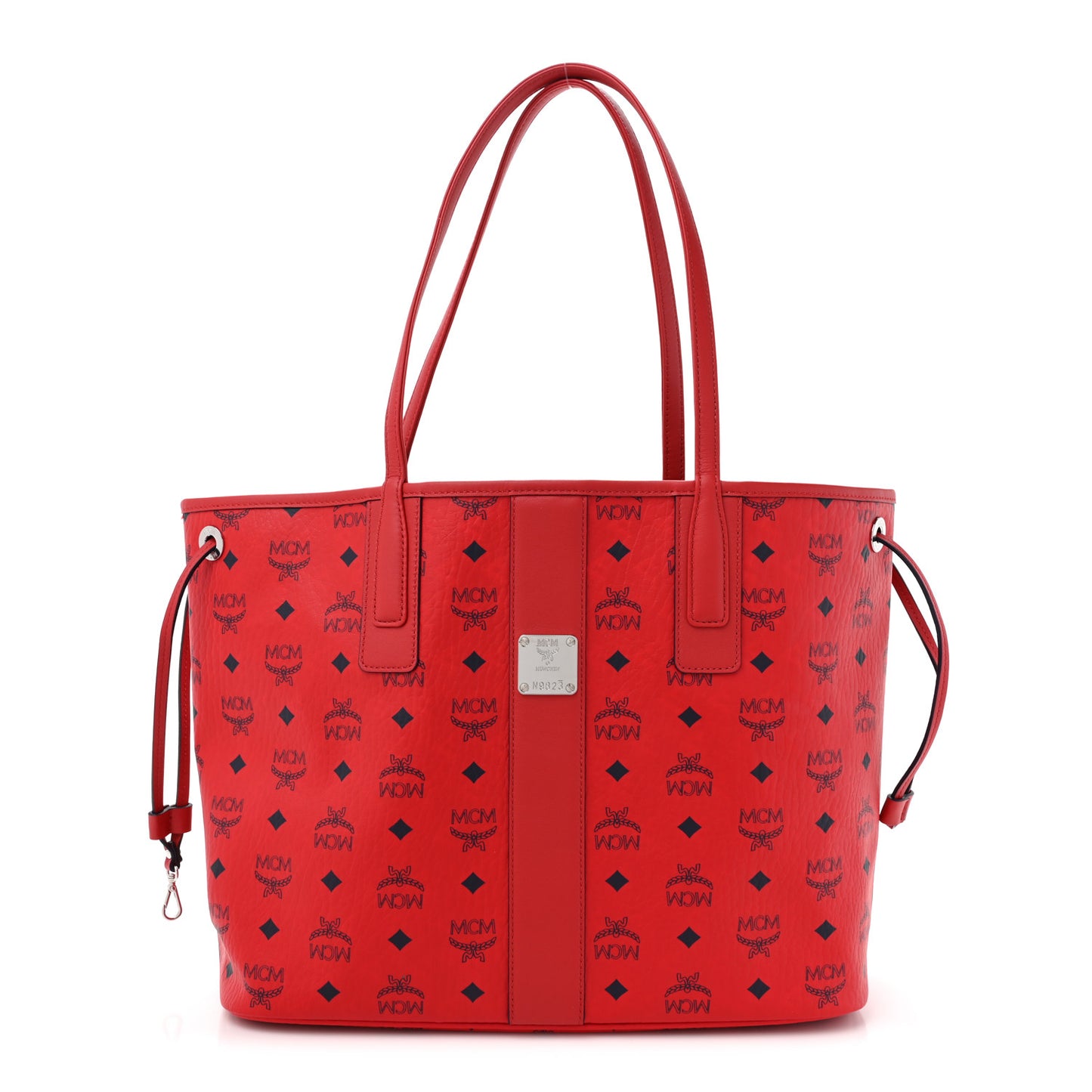 Visetos Medium Liz Reversible Shopper Tote Candy Red
