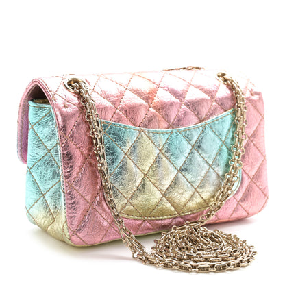 Chanel Metallic Goatskin Quilted Mini 2.55 Reissue Flap Multicolor 3 of 11