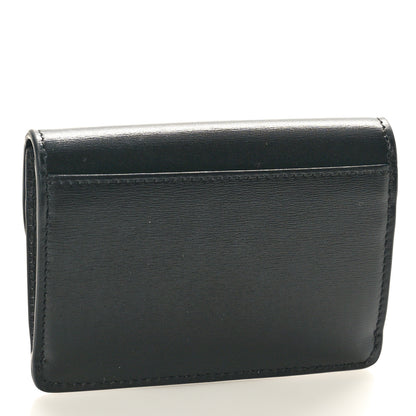 Celine Shiny Smooth Calfskin Triomphe Card Holder Black 3 of 9