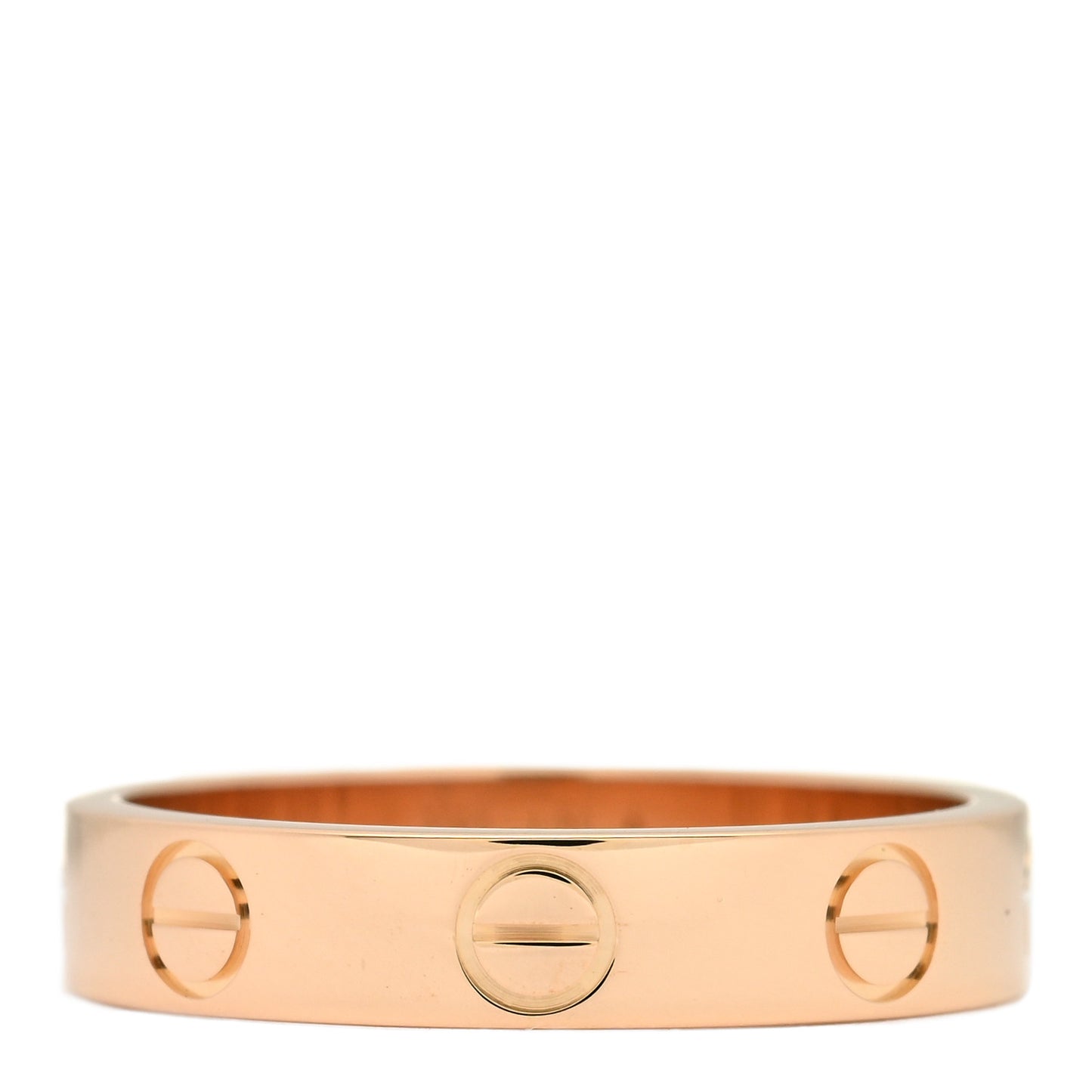18K Pink Gold 3.5mm LOVE Wedding Band Ring 49 5