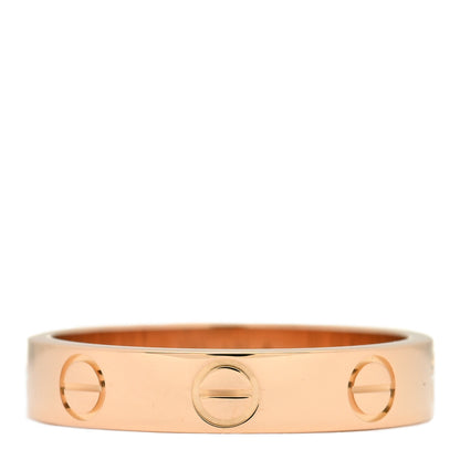 Cartier 18K Pink Gold 3.5mm LOVE Wedding Band Ring 49 5 3 of 4