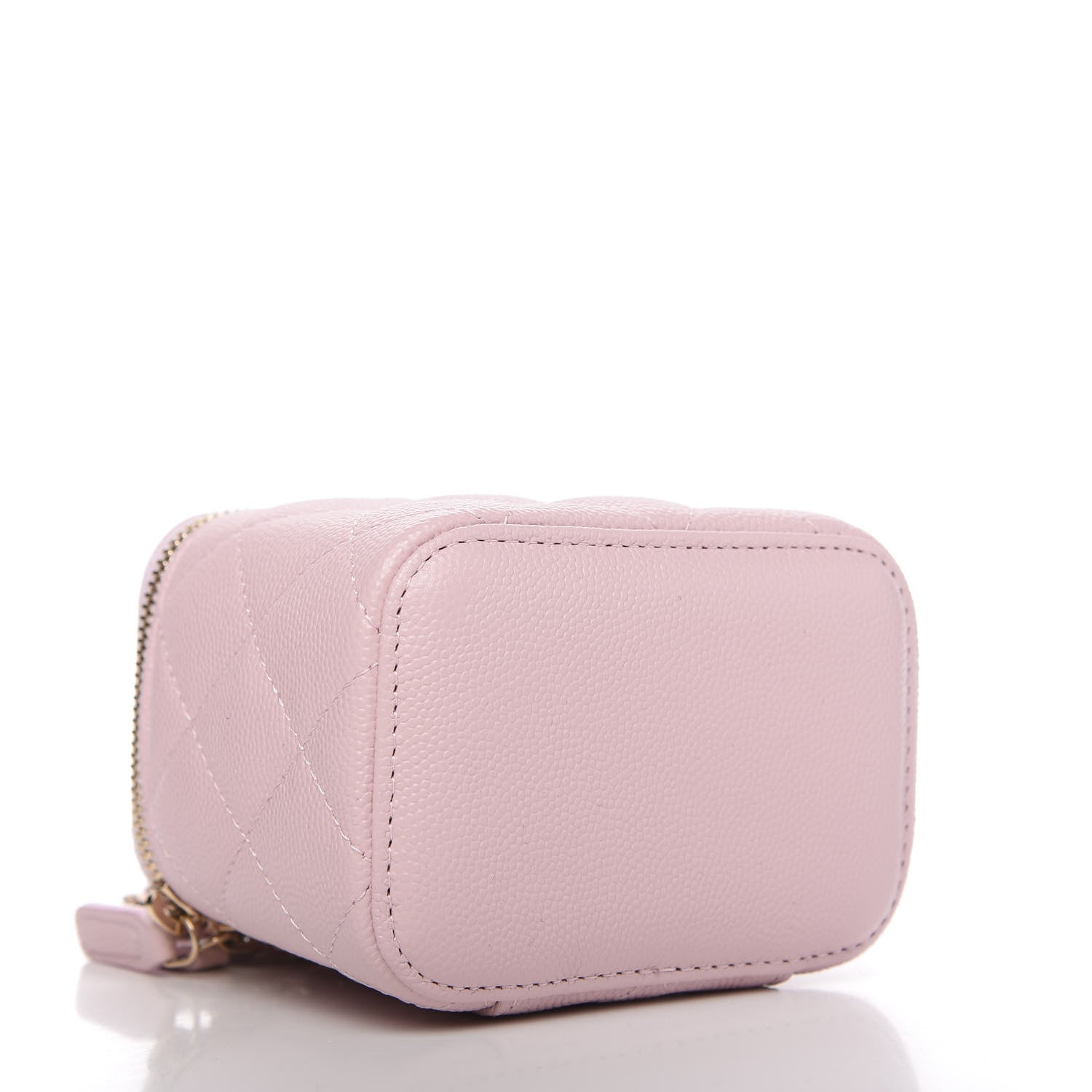Chanel Caviar Quilted Mini Vanity Case With Chain Light Pink 4 of 10