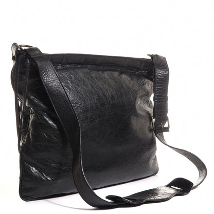 Balenciaga Chevre Classic Hardware Flat Messenger Black 3 of 12