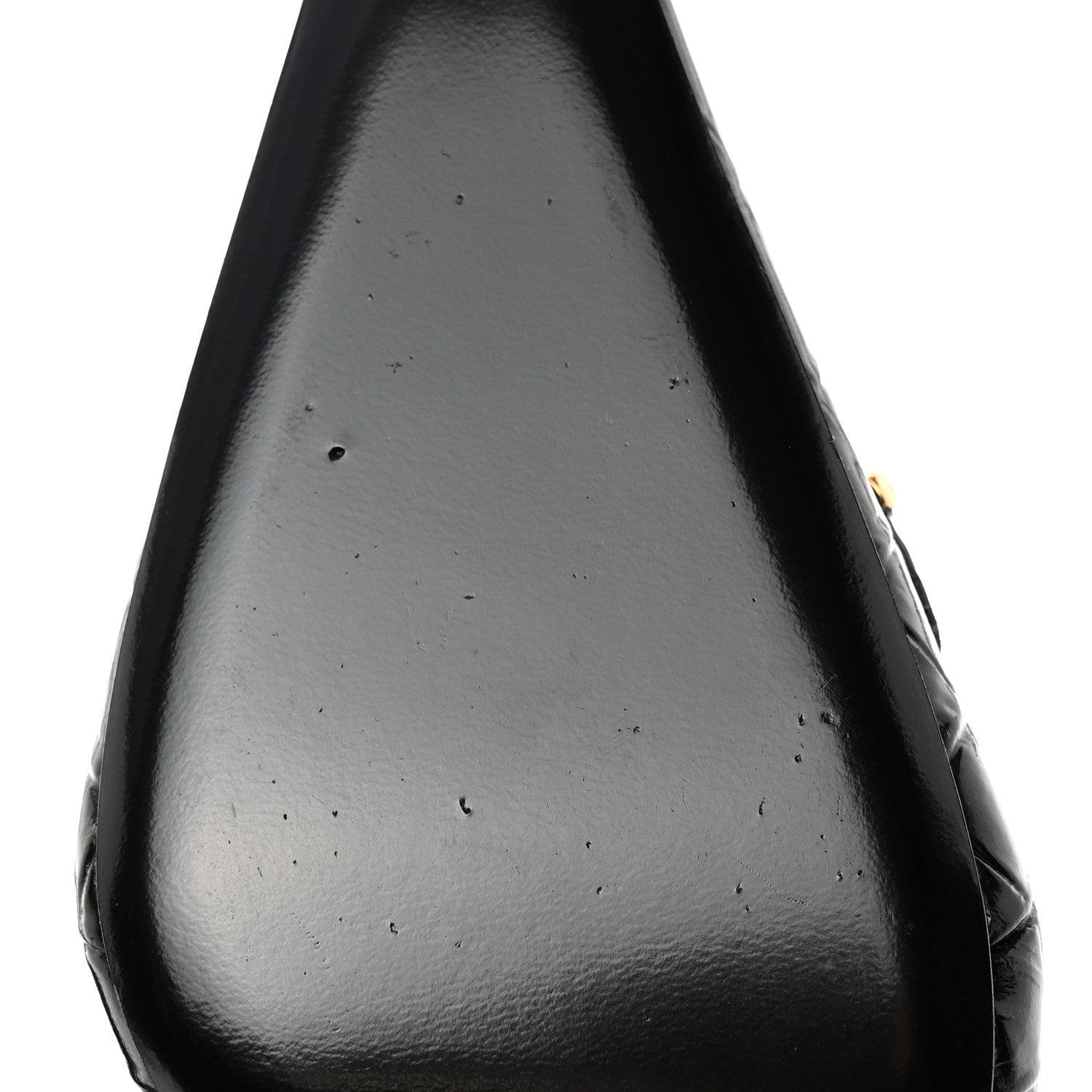 Saint Laurent Calfskin Crocodile Embossed Slingback Tom 90 Pumps 37 Black 11 of 13