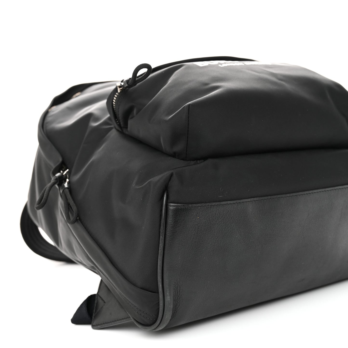 Nylon Logo Print Jett Backpack Black