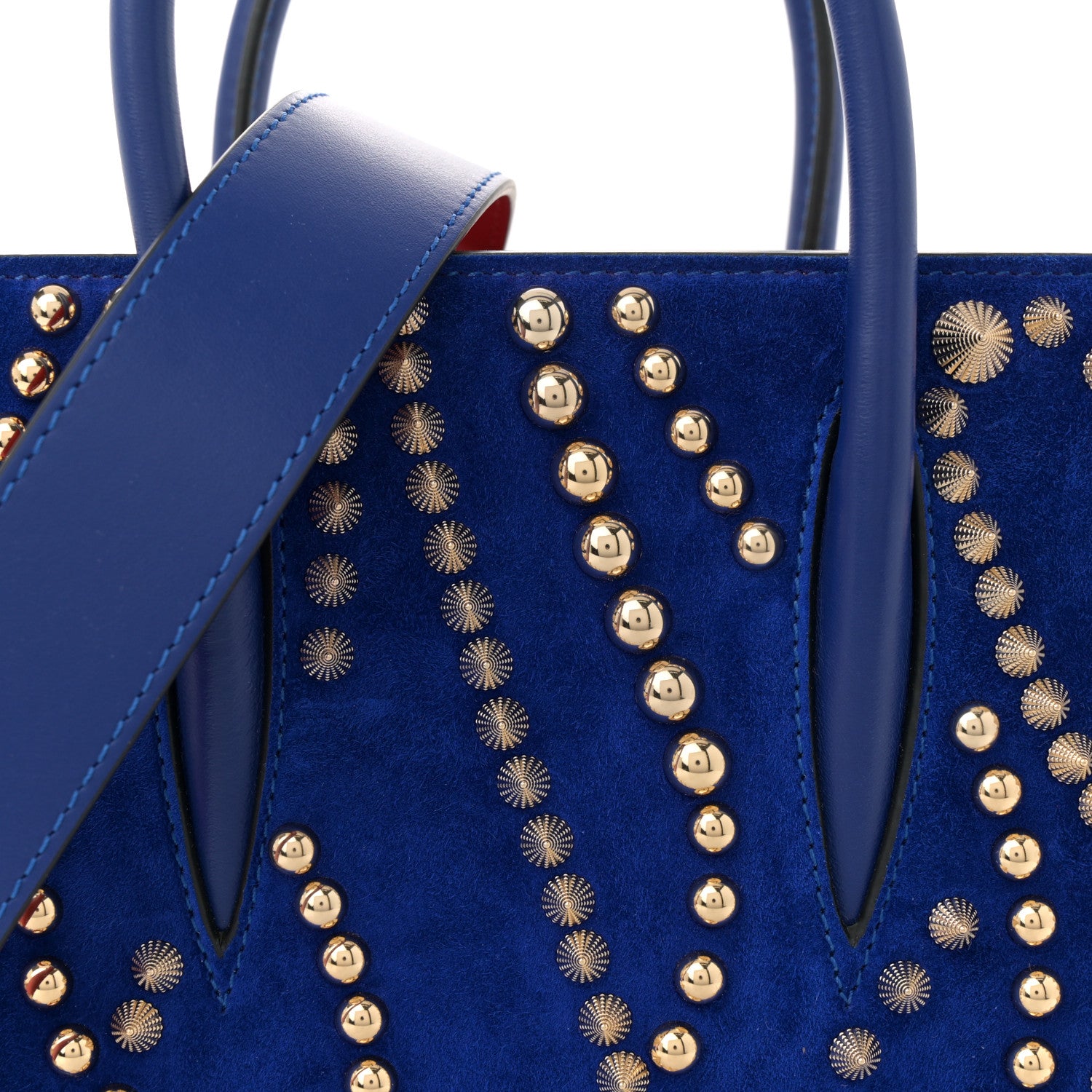 Christian Louboutin Veau Velours Studded Spikes Loubinthesky Mini Paloma Galactiqueen 7 of 9