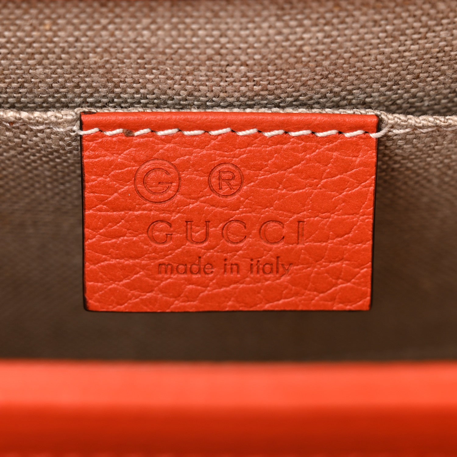 Gucci Dollar Calfskin Small Interlocking G Shoulder Bag Sun Orange 6 of 10