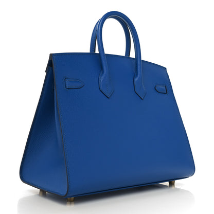 Hermes Epsom Birkin Sellier 25 Bleu France 3 of 12