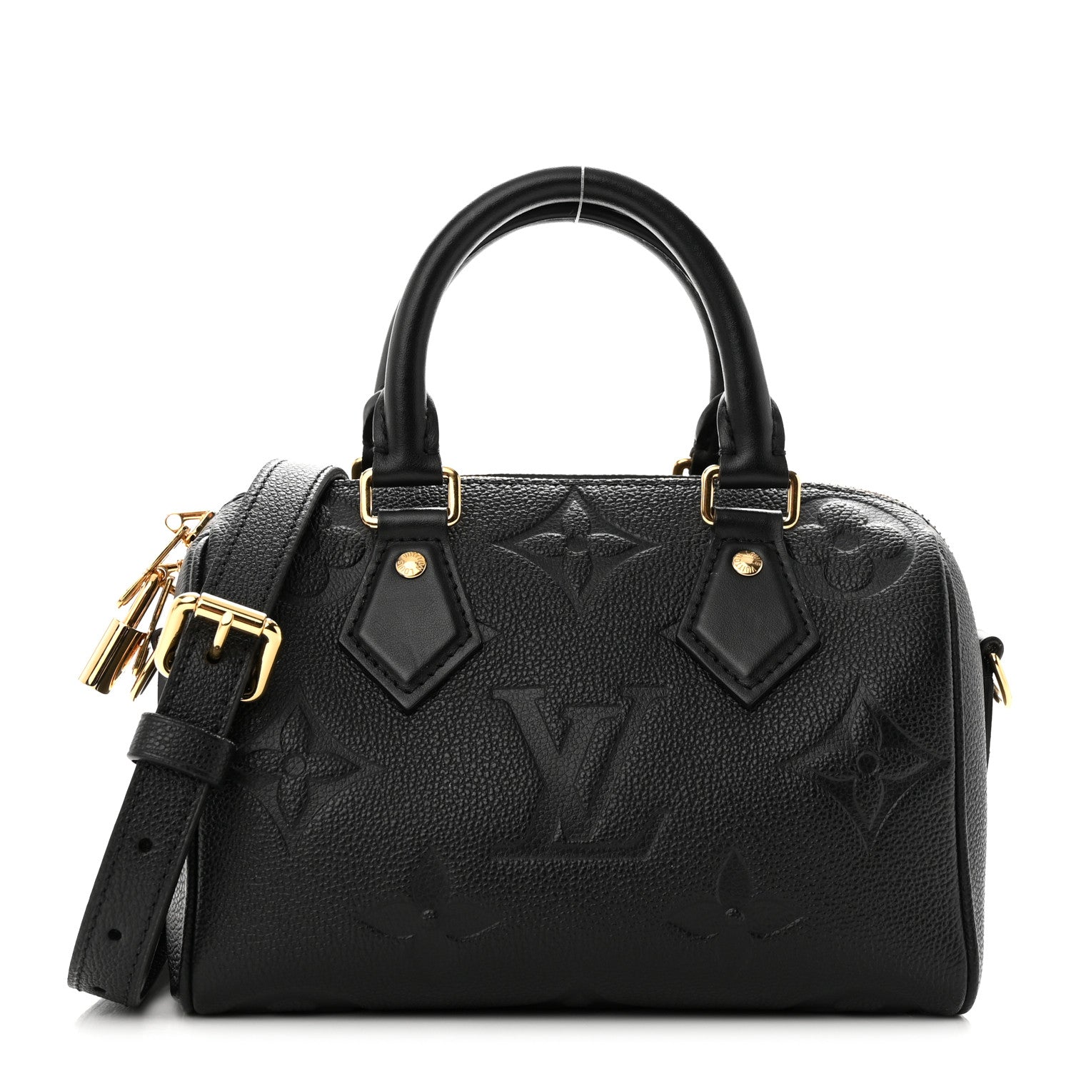 Louis Vuitton Empreinte Monogram Giant Speedy Bandouliere 20 Black 1 of 10