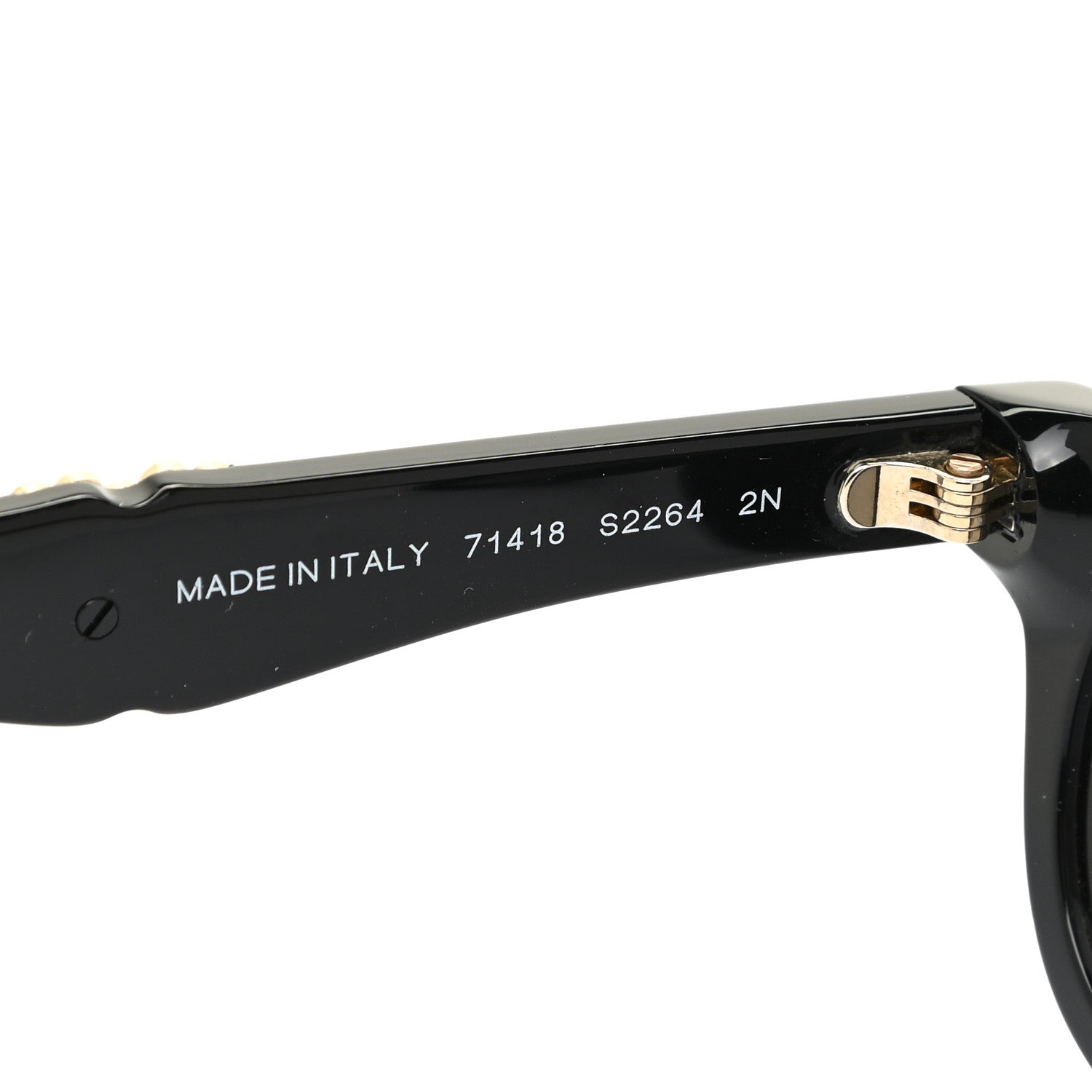 Chanel Acetate Square Crystal CC Sunglasses S2264 Black 5 of 7