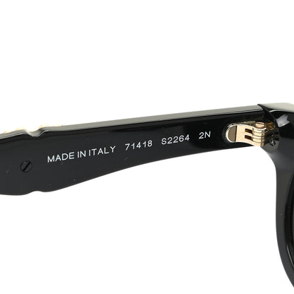 Chanel Acetate Square Crystal CC Sunglasses S2264 Black 5 of 7