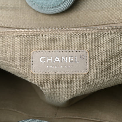 Chanel Mixed Fibers Small Deauville Tote Light Blue 7 of 11