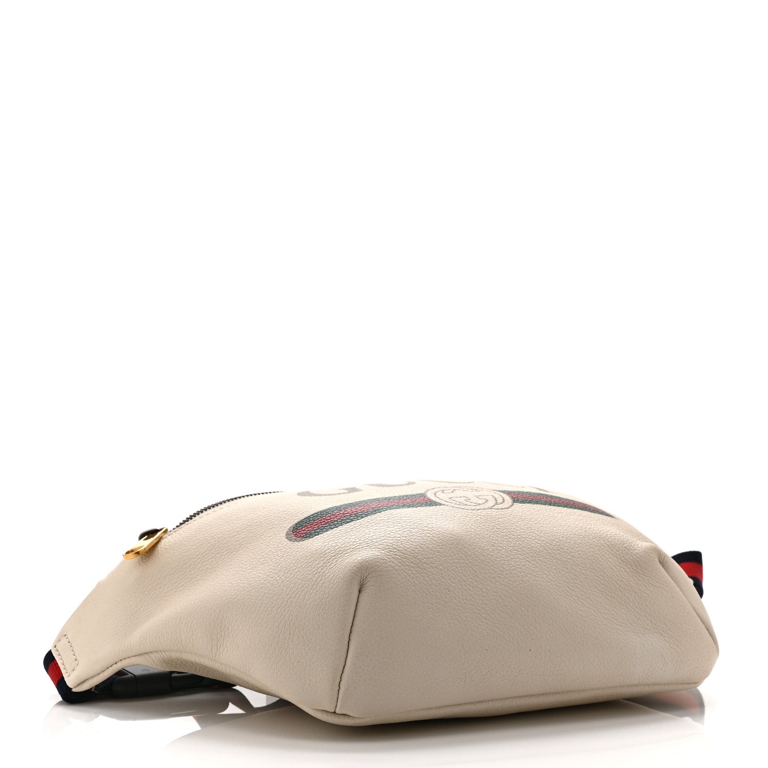 Gucci Grained Calfskin Logo Belt Bag White 4 of 11