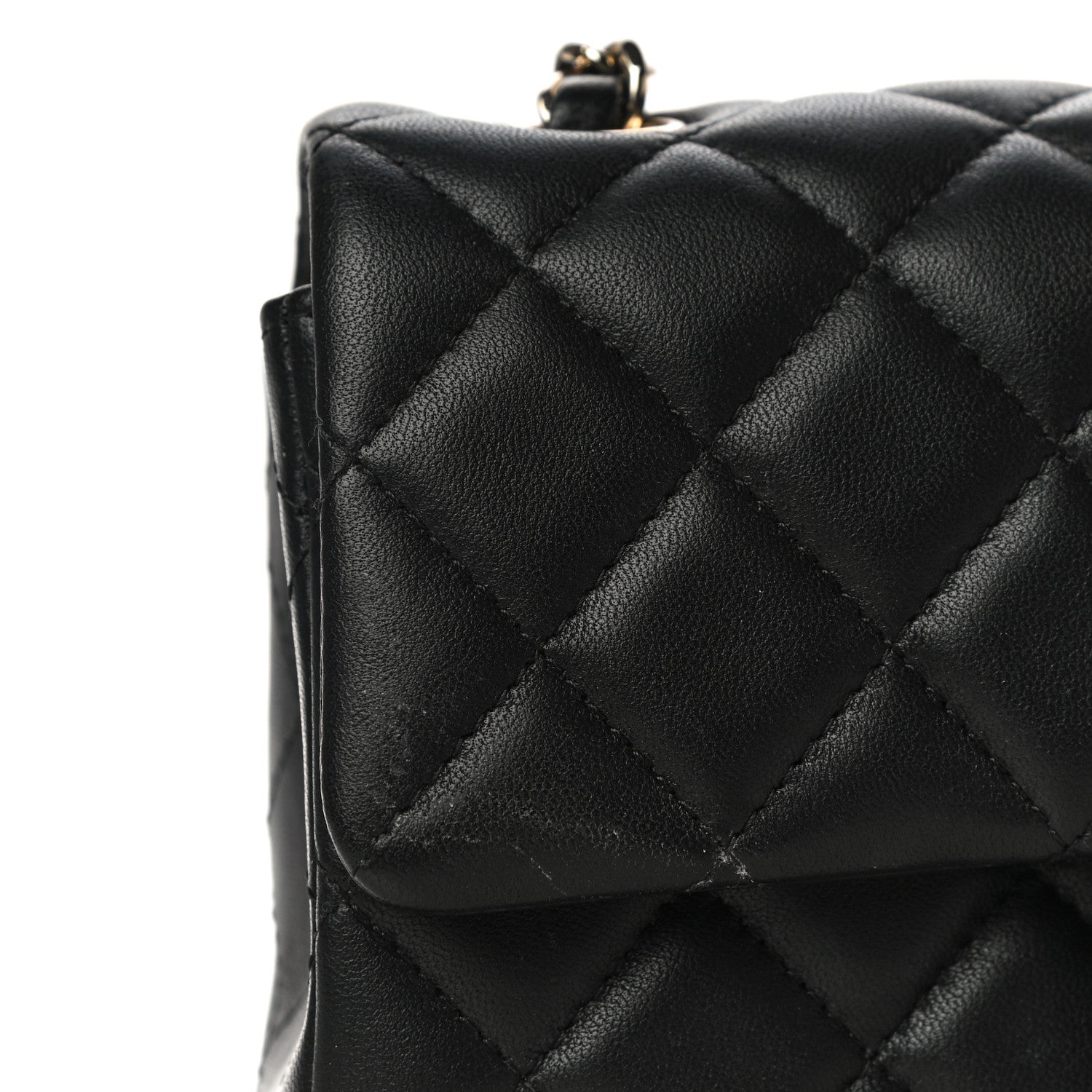 Chanel Lambskin Quilted Mini Rectangular Flap Black 13 of 13