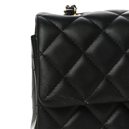 Chanel Lambskin Quilted Mini Rectangular Flap Black 13 of 13