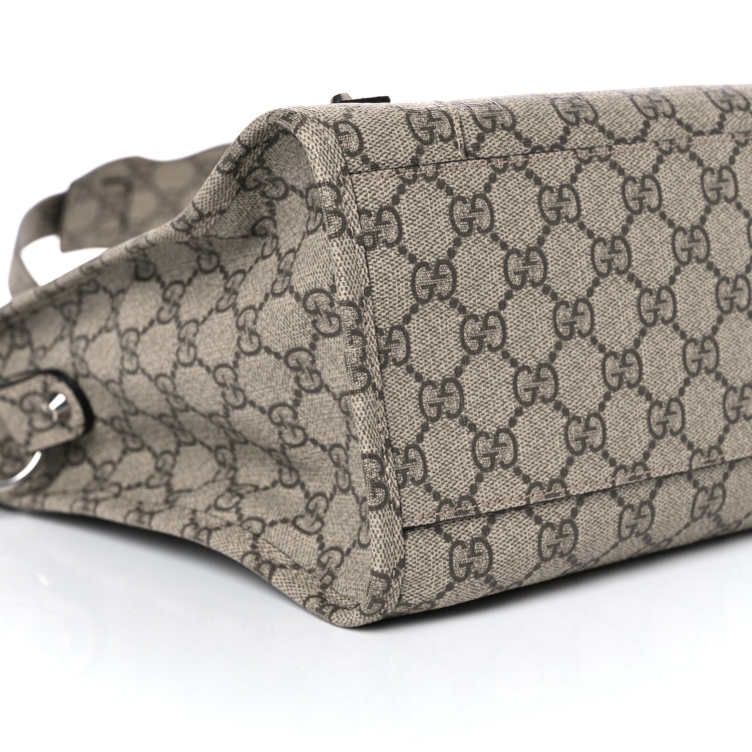 Balenciaga X GUCCI GG Supreme Monogram Neo Classic Silver Hardware City Beige Ebony 8 of 9