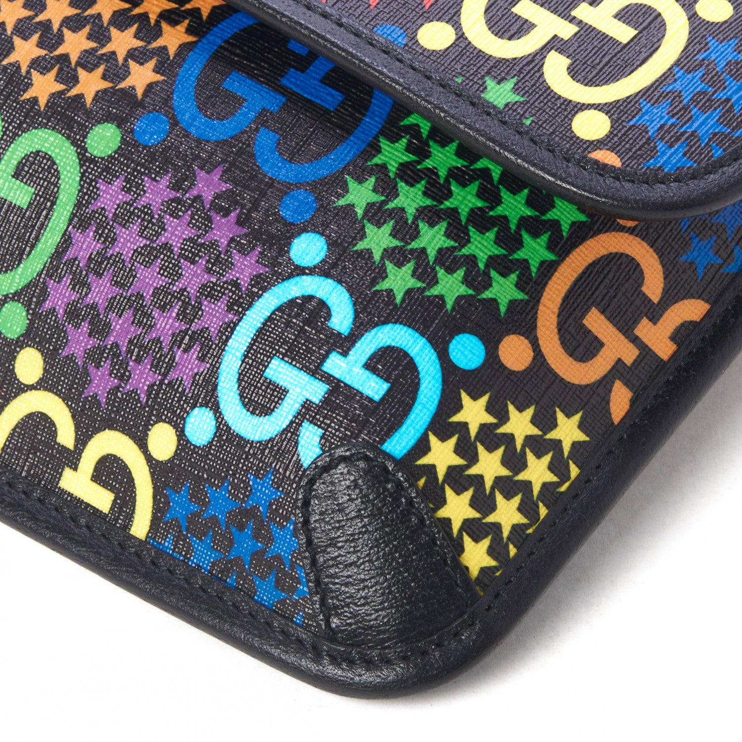 Gucci GG Supreme Monogram Psychedelic Slim Belt Bag Black 5 of 10