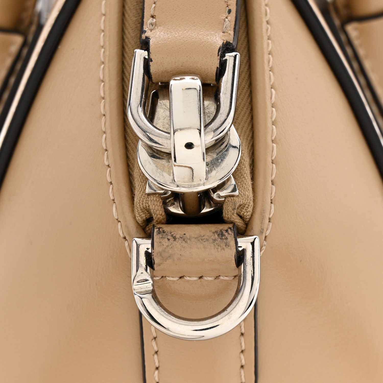 Givenchy Shiny Lord Calfskin Mini Antigona Nude 12 of 12