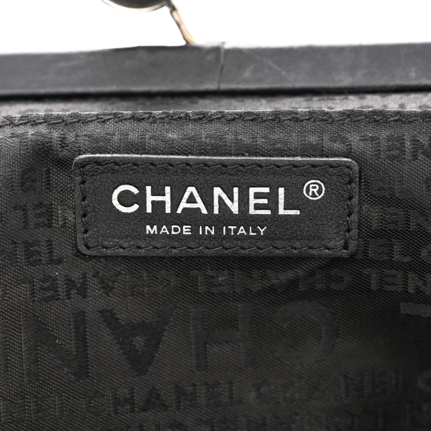 Chanel Lambskin Kiss Lock Frame Bag Black 6 of 10
