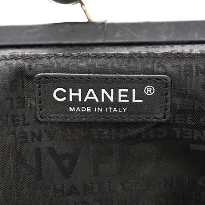 Chanel Lambskin Kiss Lock Frame Bag Black 6 of 10