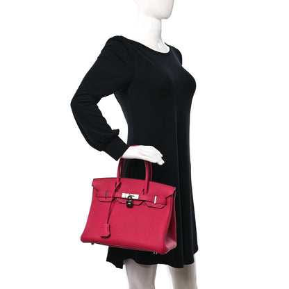 Hermes Togo Horseshoe Birkin 30 Rose Mexico Rose Pourpre 2 of 12