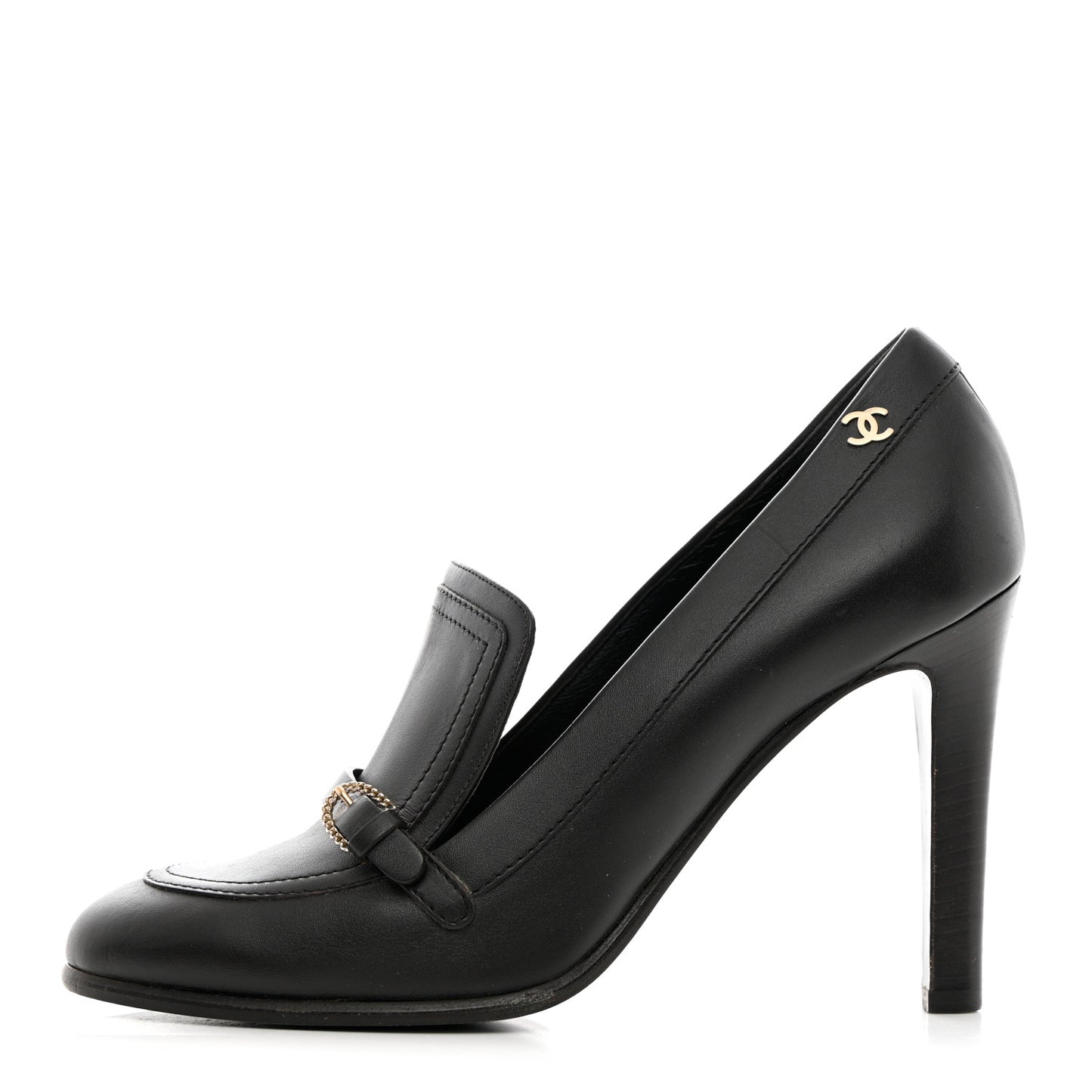Calfskin Buckle Pumps 39.5 Brown