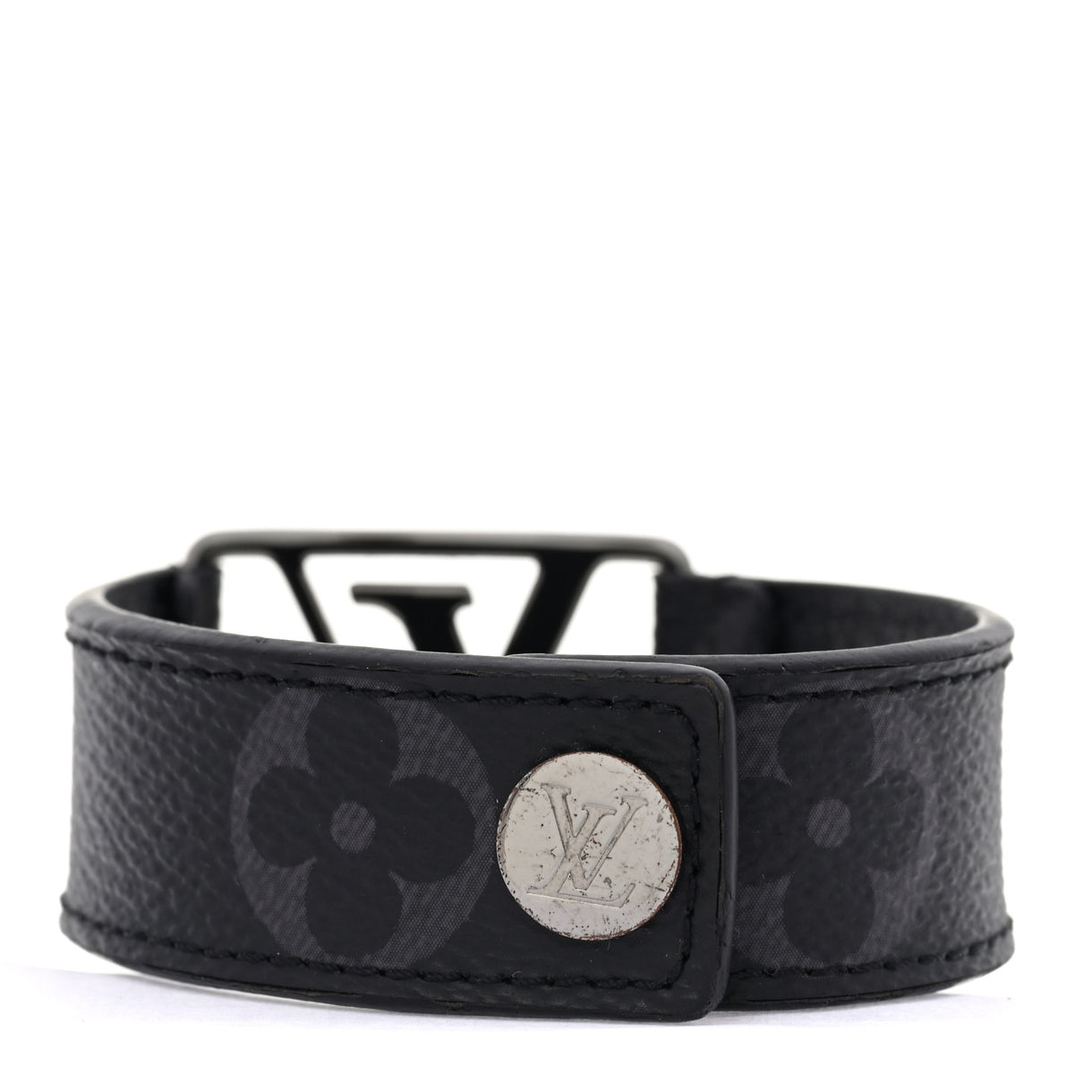Louis Vuitton Monogram Eclipse Hockenheim Bracelet 19 3 of 8