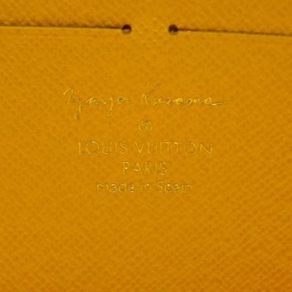 Louis Vuitton Monogram Kusama Pumpkin Dots Zippy Wallet Yellow 5 of 6