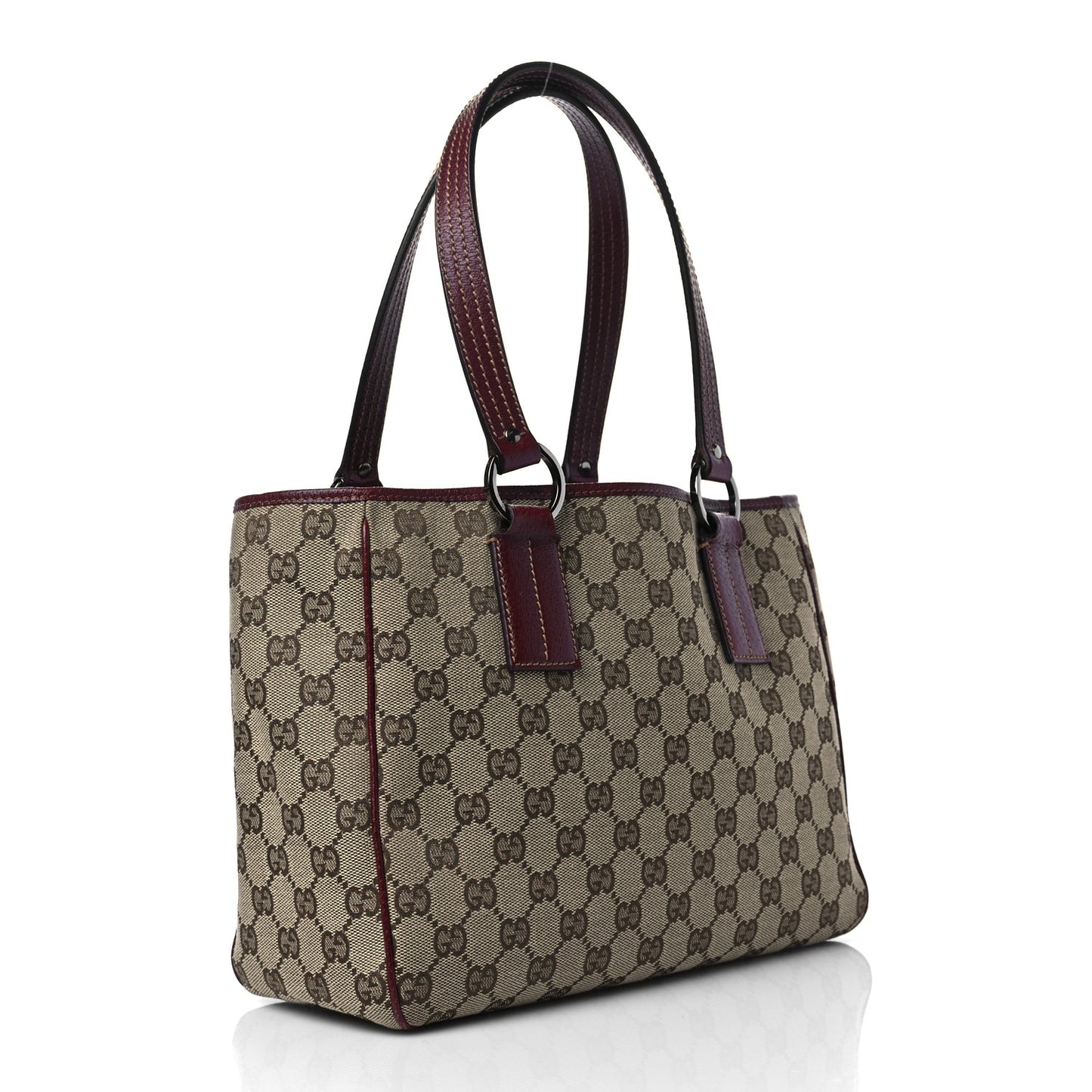 Monogram Medium Tote Red