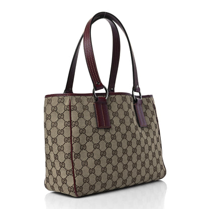 Gucci Monogram Medium Tote Red 2 of 6