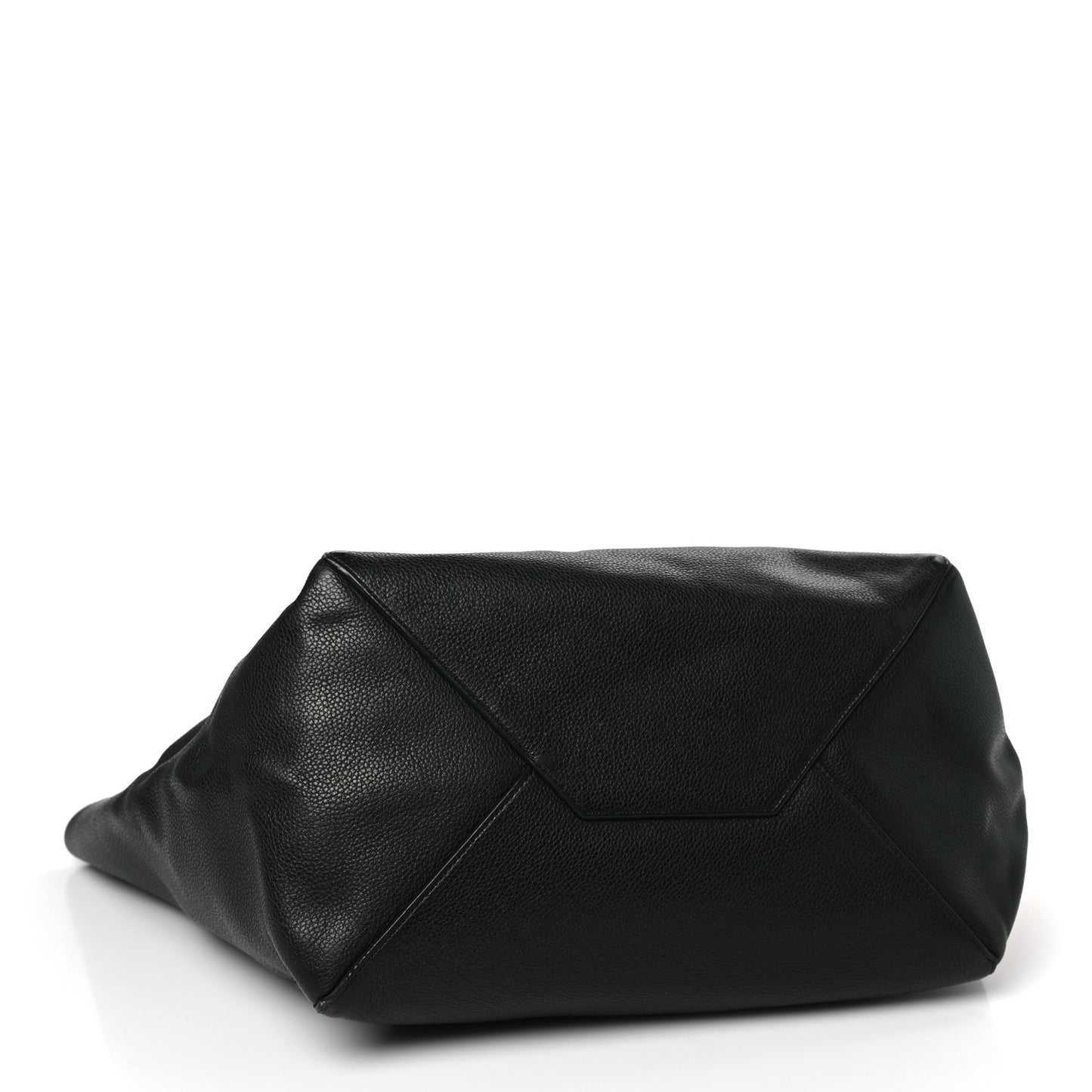 Soft Grained Calfskin Small Belt Cabas Phantom Black