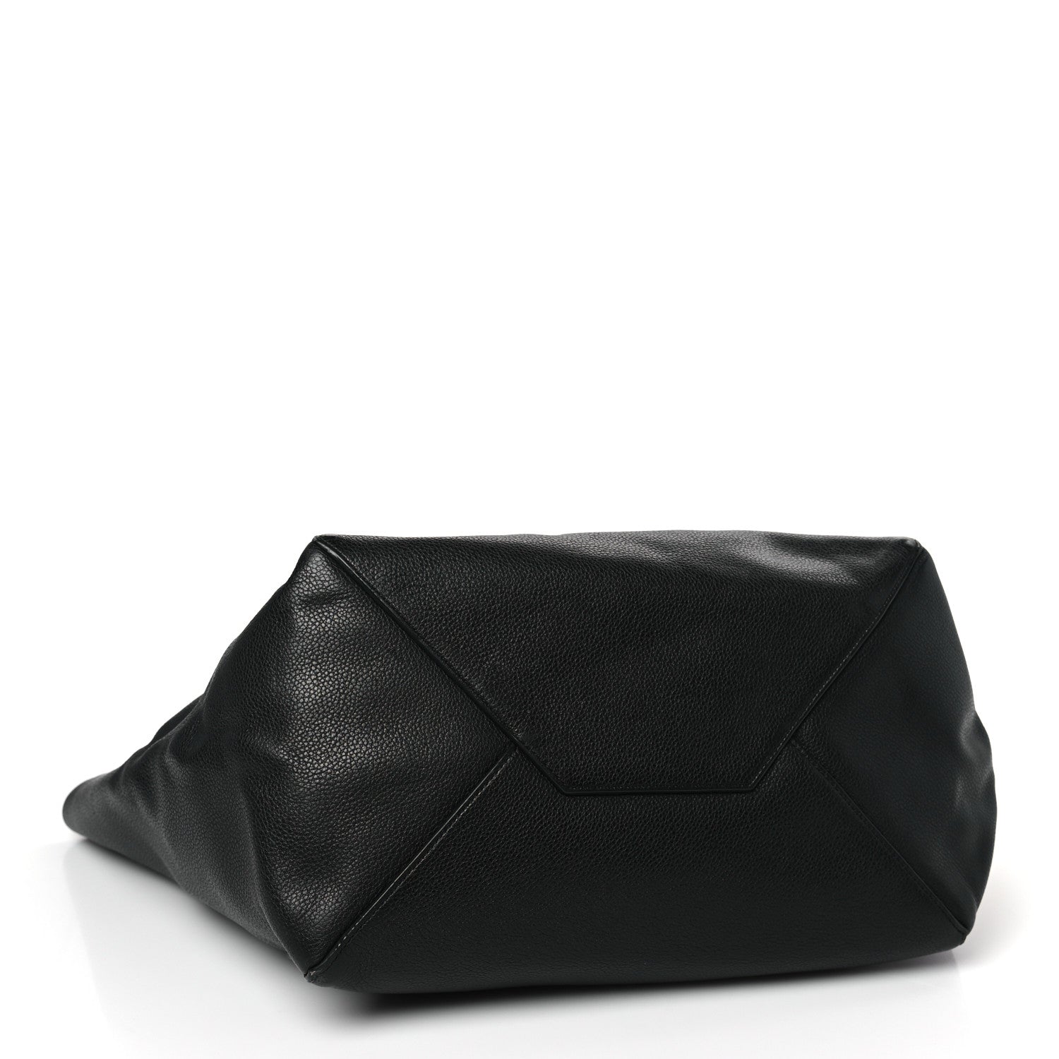 Celine Soft Grained Calfskin Small Belt Cabas Phantom Black 4 of 12