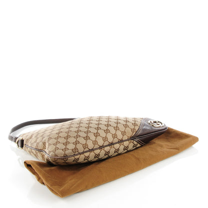 Gucci Monogram Medium New Britt Hobo Dark Brown 4 of 7