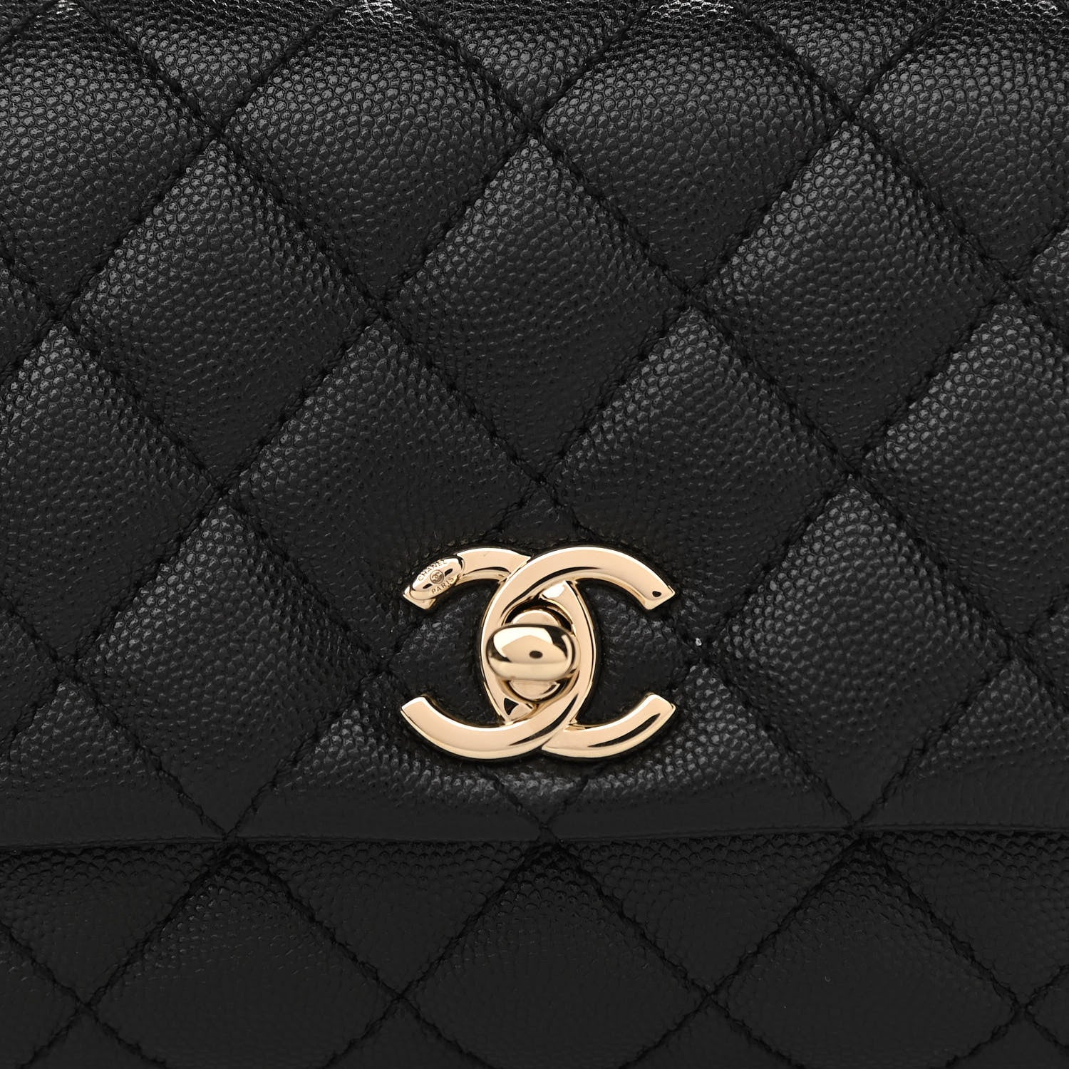 Chanel Caviar Quilted Extra Mini Coco Handle Flap Black 8 of 12