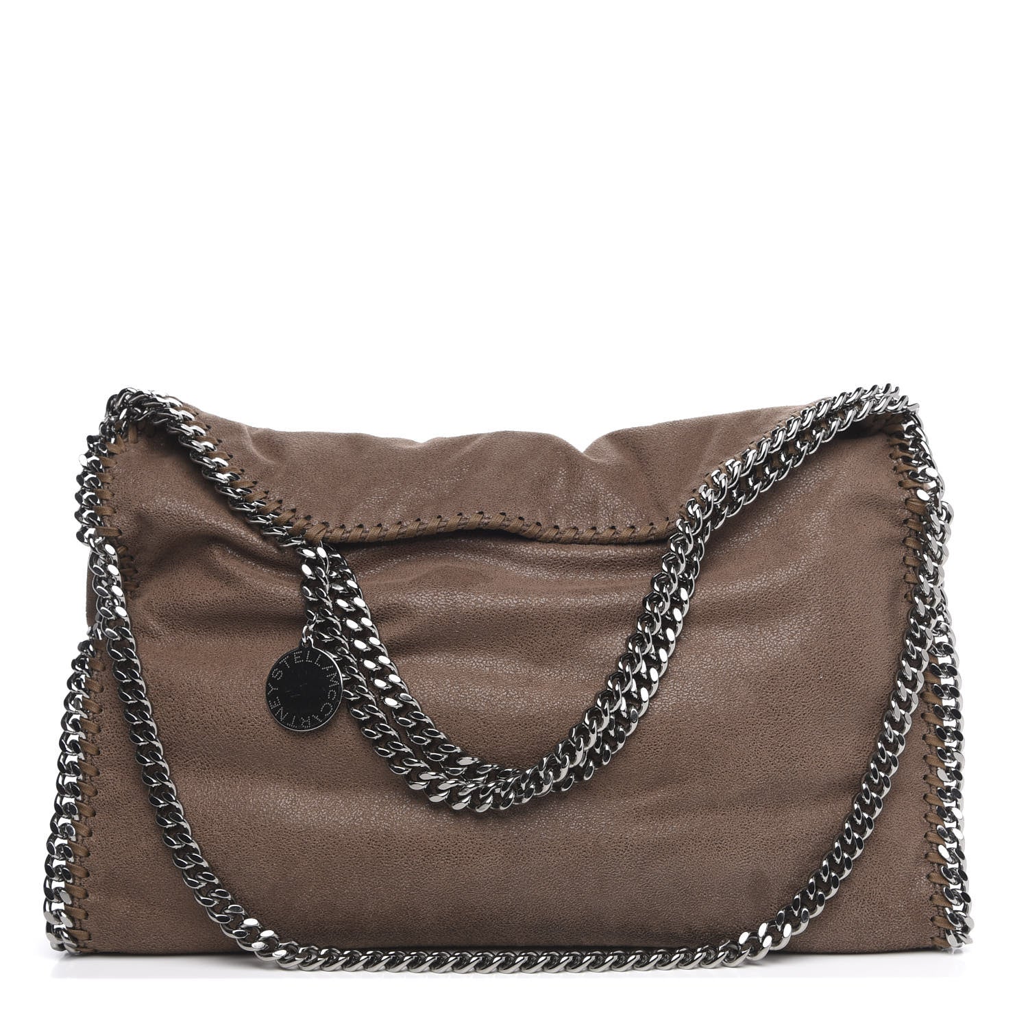 Stella McCartney Shaggy Deer Falabella Fold Over Tote Brown 1 of 10