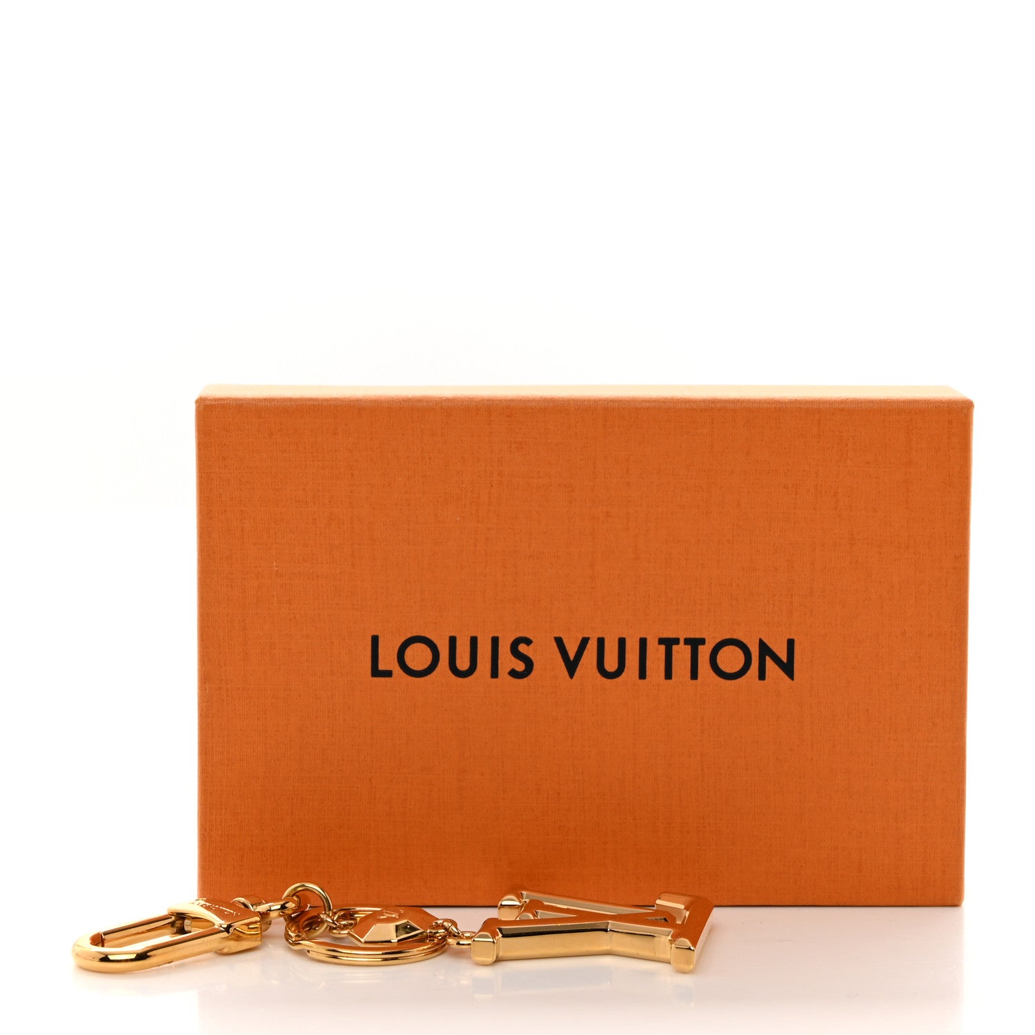 Louis Vuitton LOUIS VUITTON LV Facettes Bag Charm Key Holder Gold 5 of 5