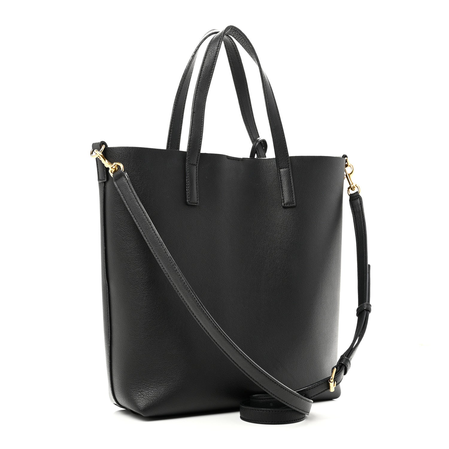 Saint Laurent Calfskin Toy Shopping Tote Black 3 of 9