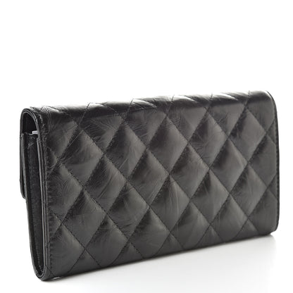 Chanel Aged Calfskin Quilted 2.55 Reissue Flap Wallet So Black 3 of 8