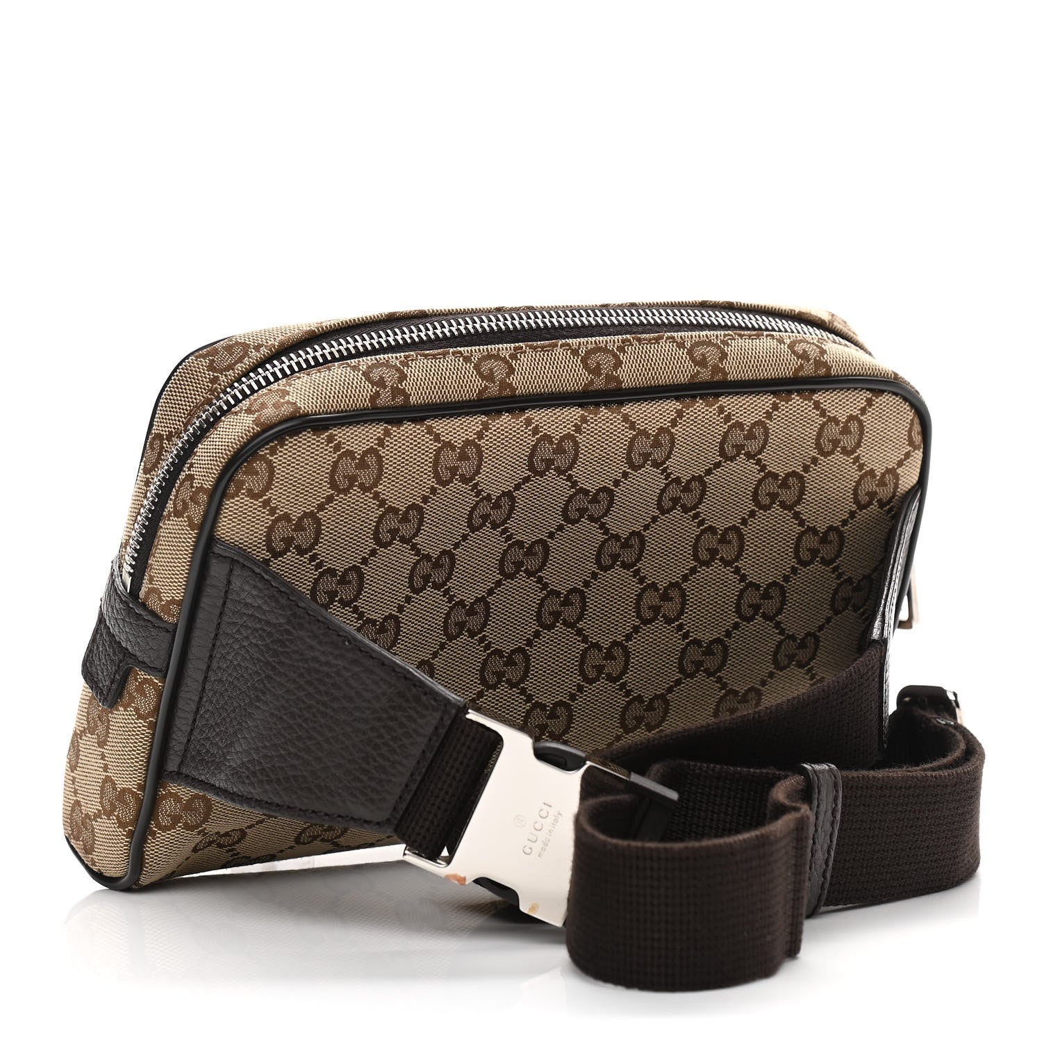 Gucci Monogram Belt Bag Dark Brown 3 of 11