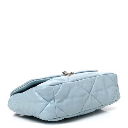 Chanel Lambskin Quilted Medium Chanel 19 Flap Light Blue 4 of 11