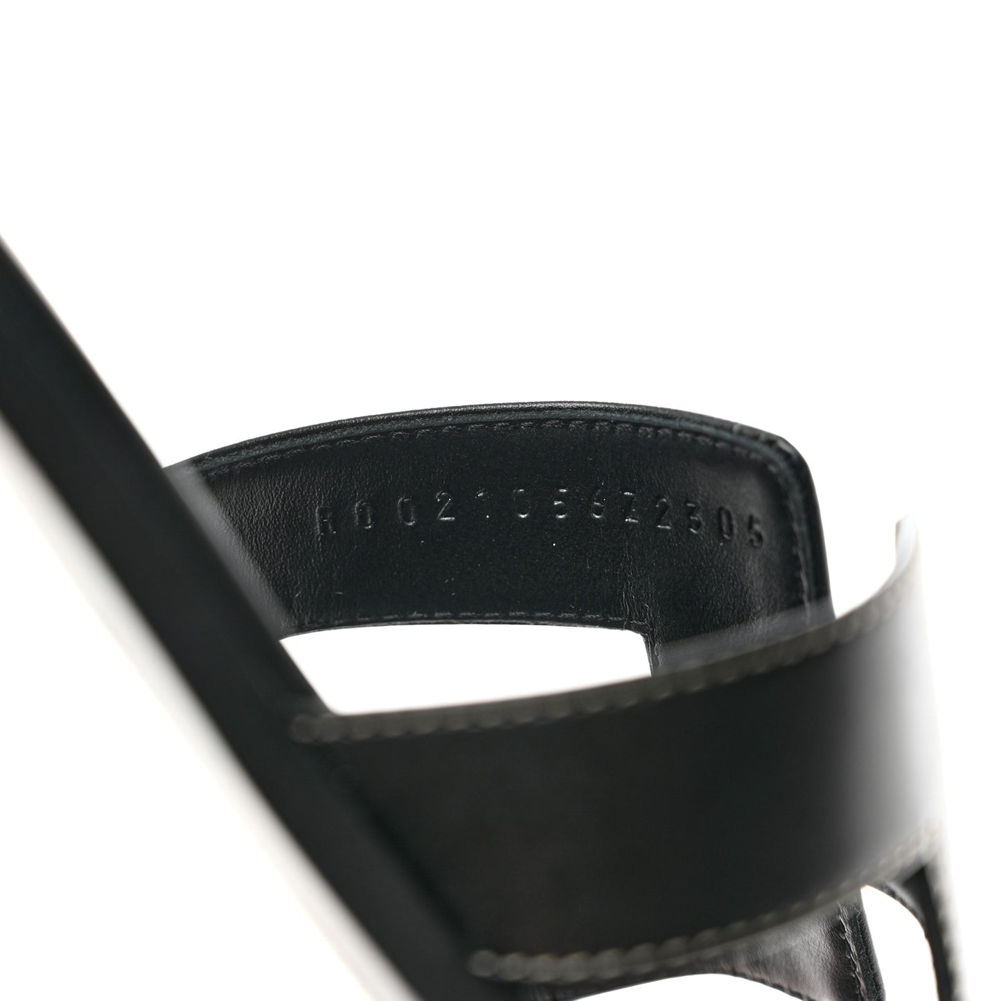 Box Calfskin Oran Sandals 37.5 Black