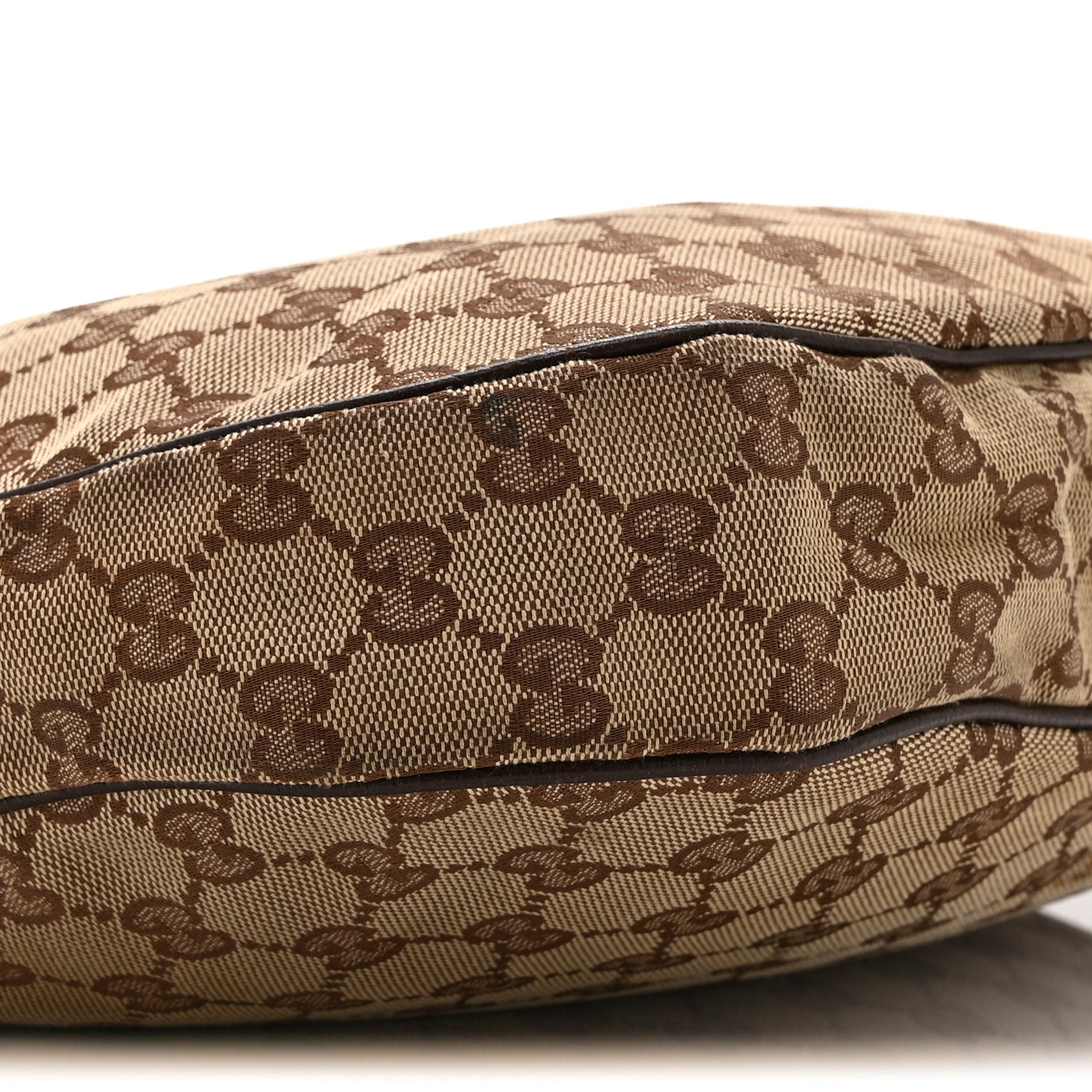 Gucci Monogram Medium Half Moon Hobo Dark Brown 9 of 11