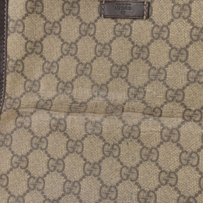 Gucci GG Supreme Monogram Selleria Calfskin Small Flap Messenger Bag Beige Ebony Cocoa Dark Chocolate 11 of 13