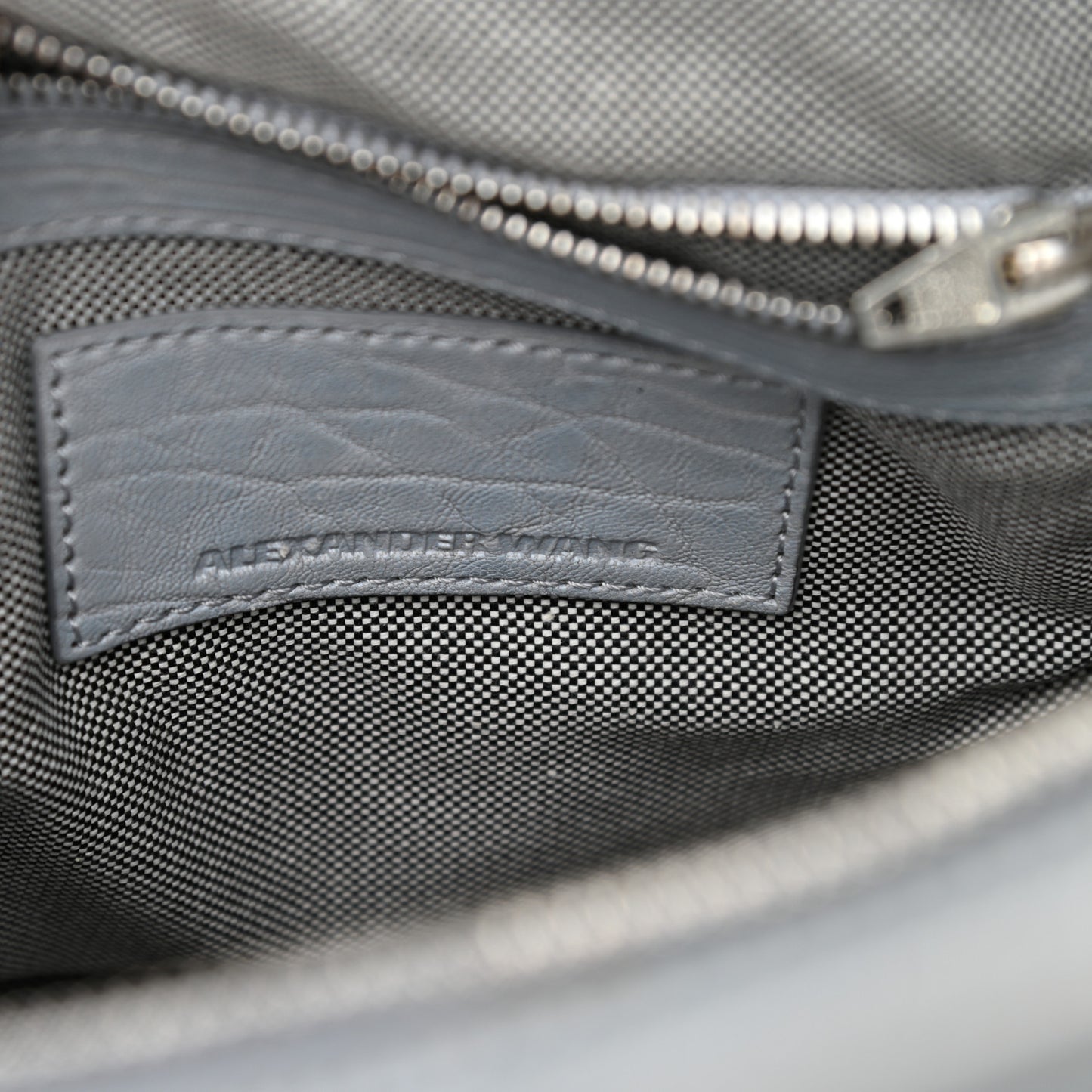 Pebbled Lambskin Rockie Carbon Rodhium Hardware